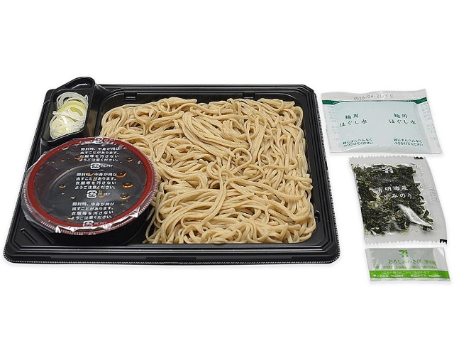 石臼挽き蕎麦粉のざるそば セブン イレブン 近くて便利