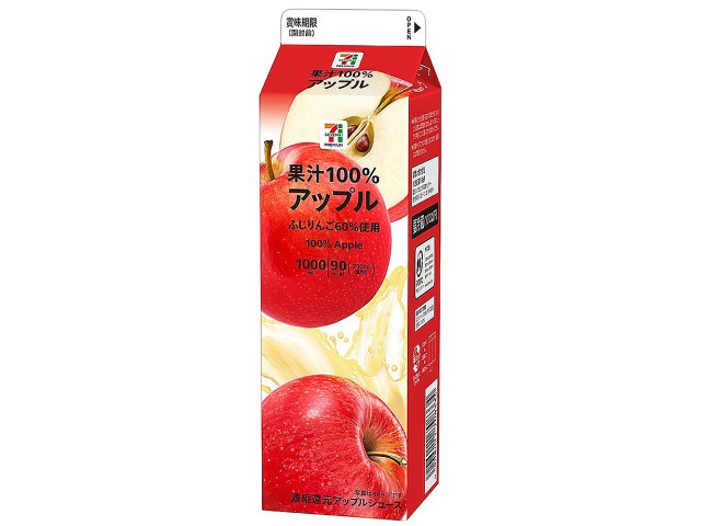７プレミアム アップル果汁１００％ １Ｌ｜セブン‐イレブン～近くて便利～