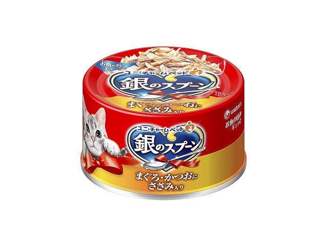 銀のスプーン缶 まぐろかつおにささみ入７０ｇ｜セブン‐イレブン～近く